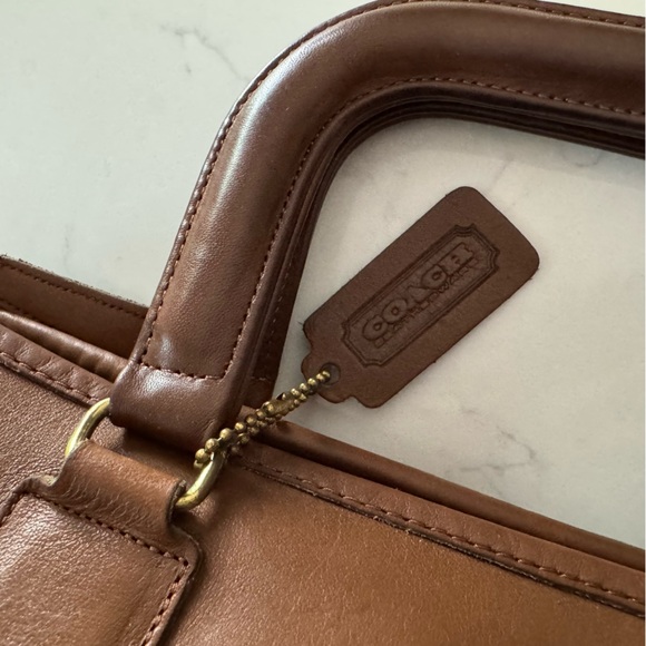 Vintage Coach NYC Slim Satchel Standard 9430 tote in Tabac - Picture 2 of 10